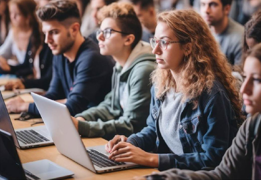 presentation being delivered to a group of entrepreneurs 